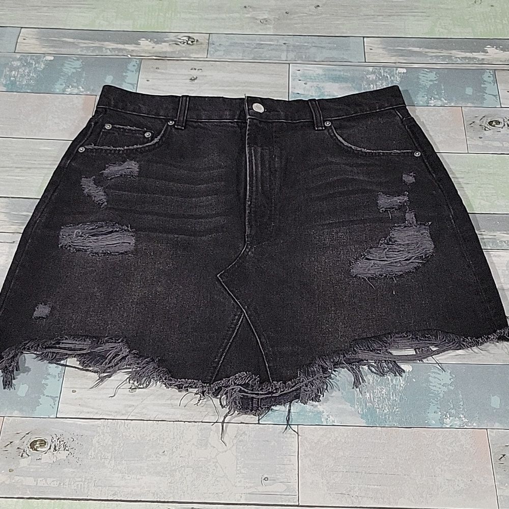 Black Pilcro Jean Skirt sz 16